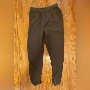 New Look Pants Women’s Medium Green Jogger Style Rayon Tapered, Front Pockets